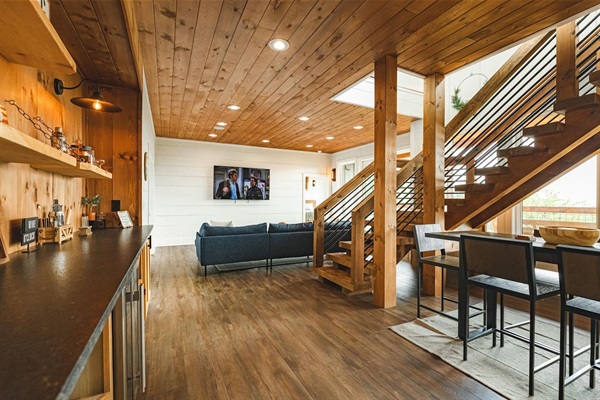 open floor plan again for the lower floor