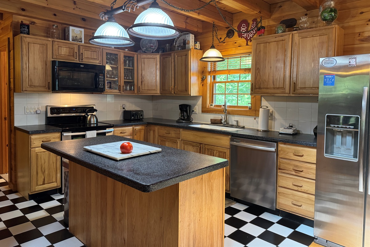 Kitchen with island