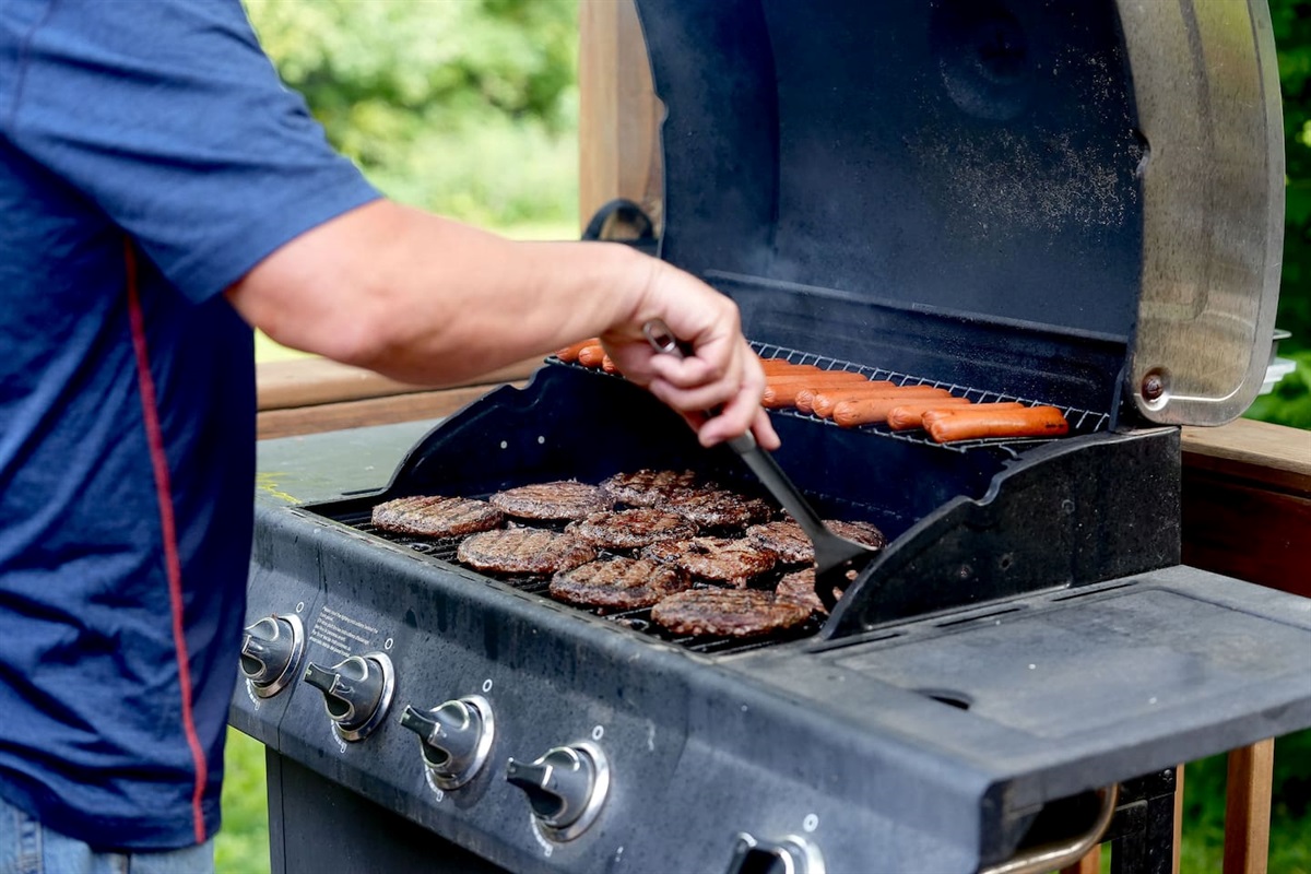 Grill a delicious meal on the propane grill.
