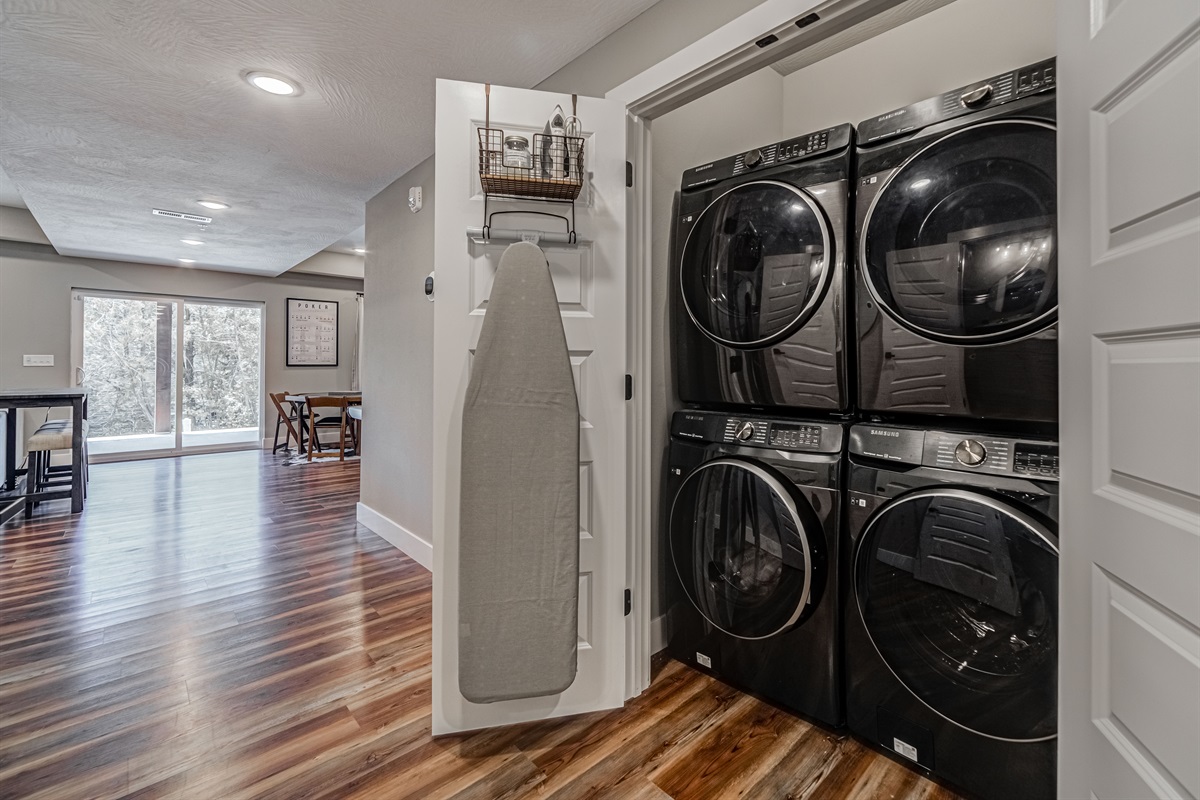 2 sets of washers and dryers-lower level