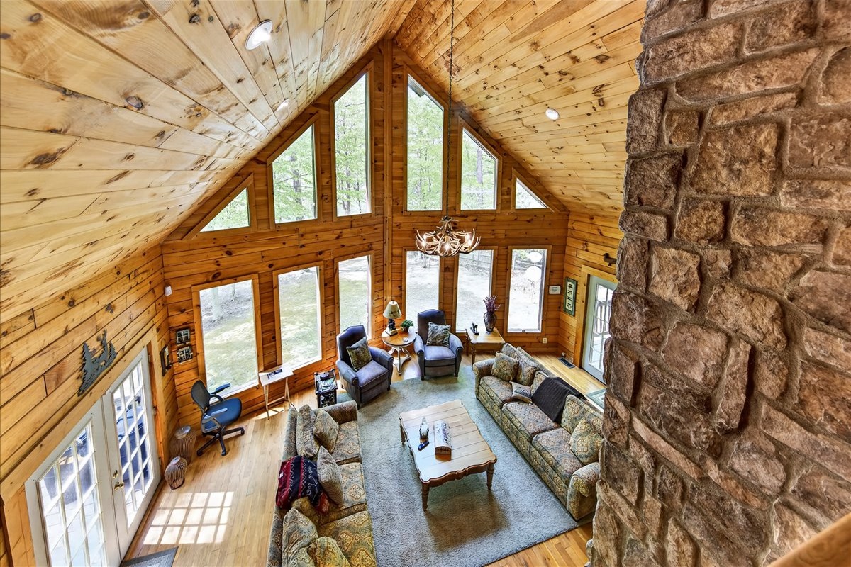 Lake views from the couch.