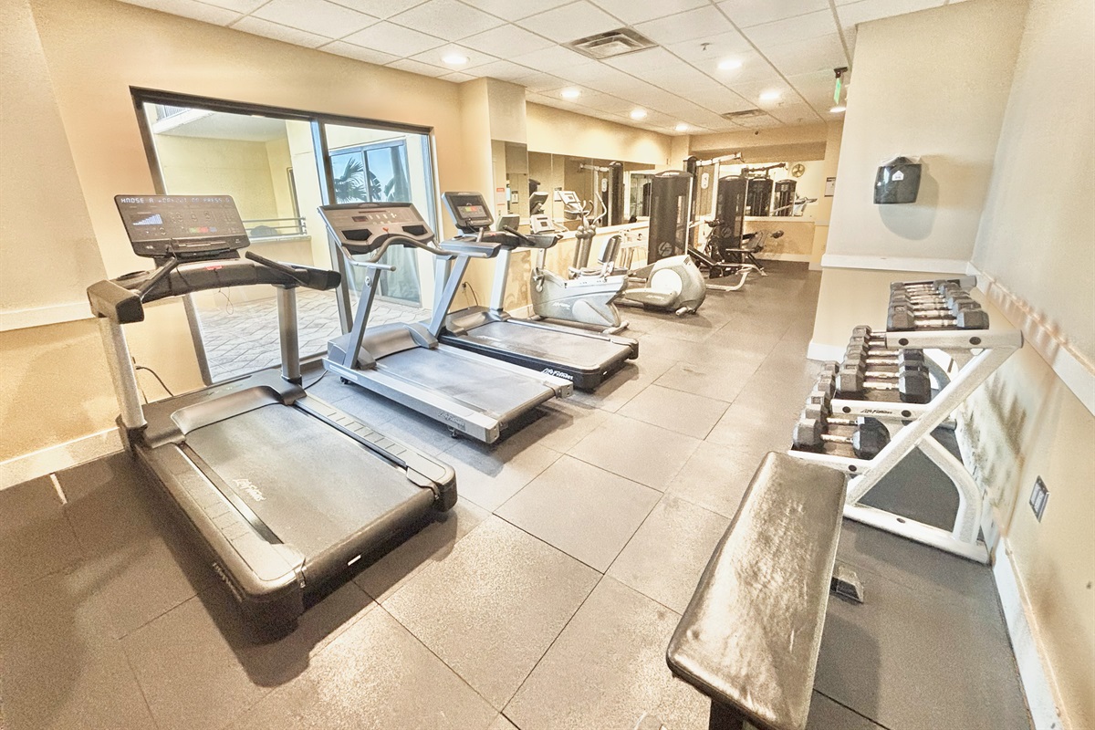Workout facility for guests
