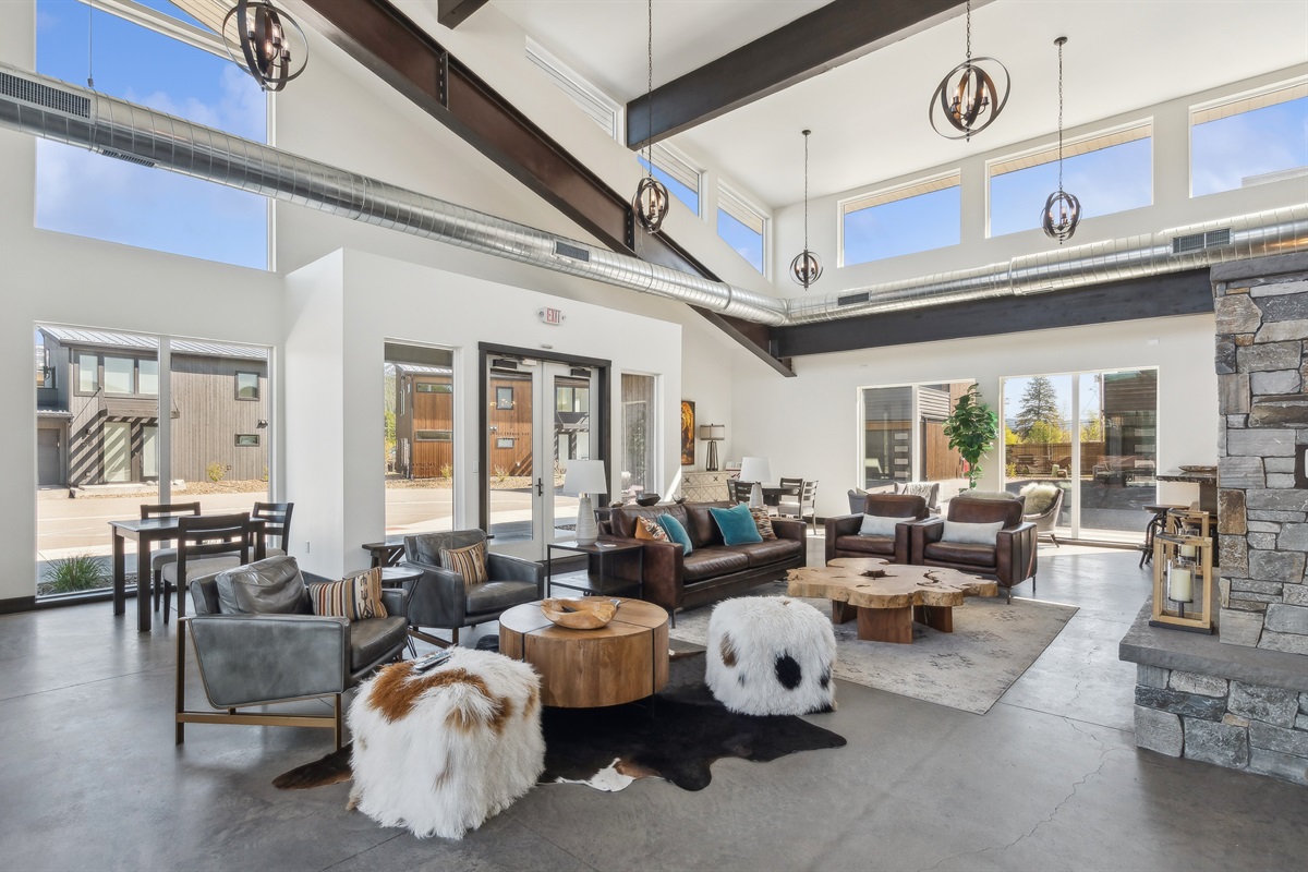 Community area in The Quarry Clubhouse open year round5 am-11 pm