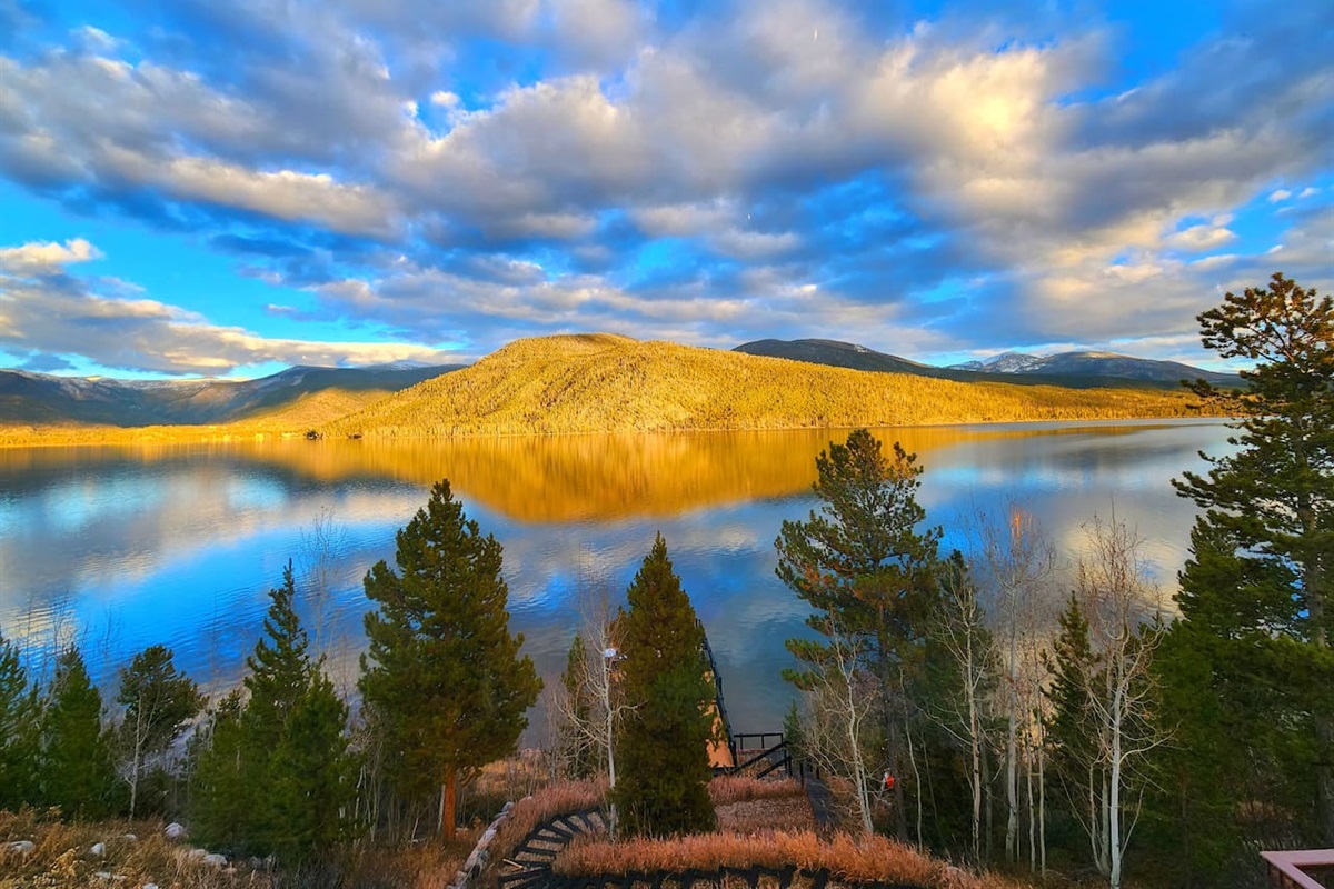 Shadow Mountain glowing at sunset!