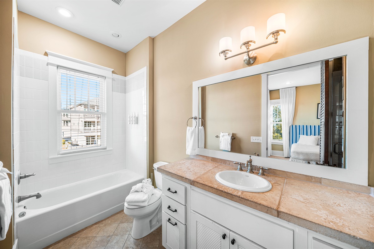 2nd Floor 2 Full Bed Bathroom, with separate shower 