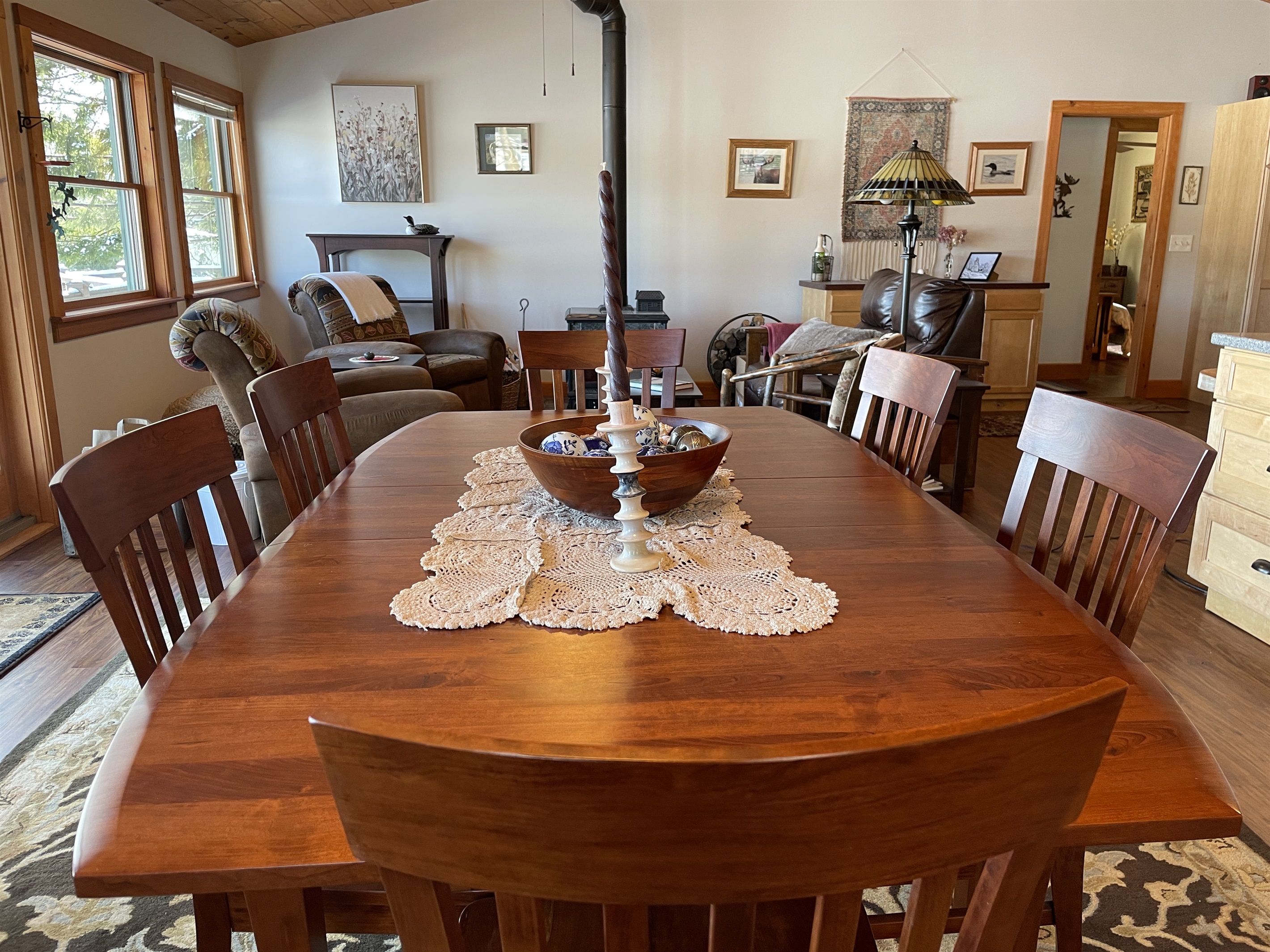 Dining and living area