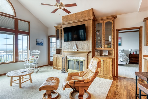 Fireplace and Streaming TV