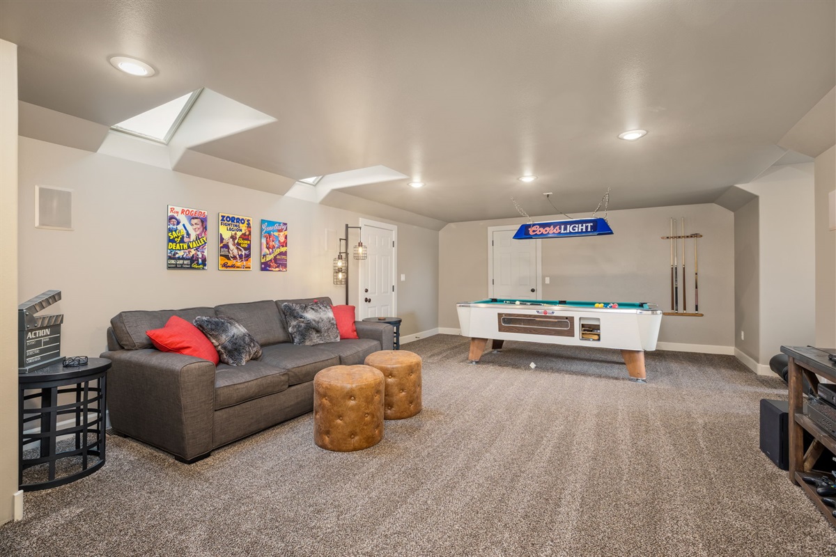 Upstairs Billiards/Movie Room