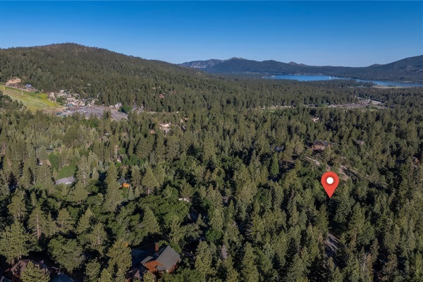 Looking back at Big Bear Lake