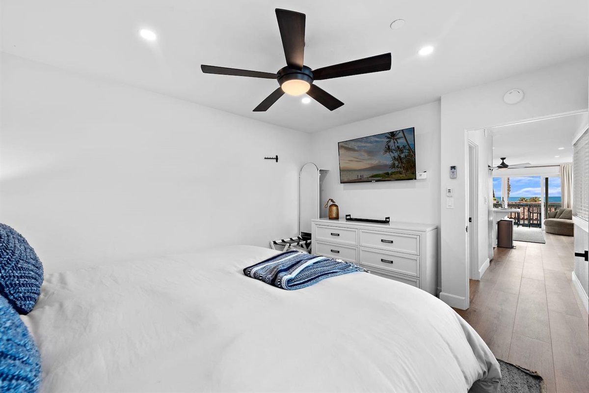 Even though this condo isn't giant, there is plenty of storage for your clothes too