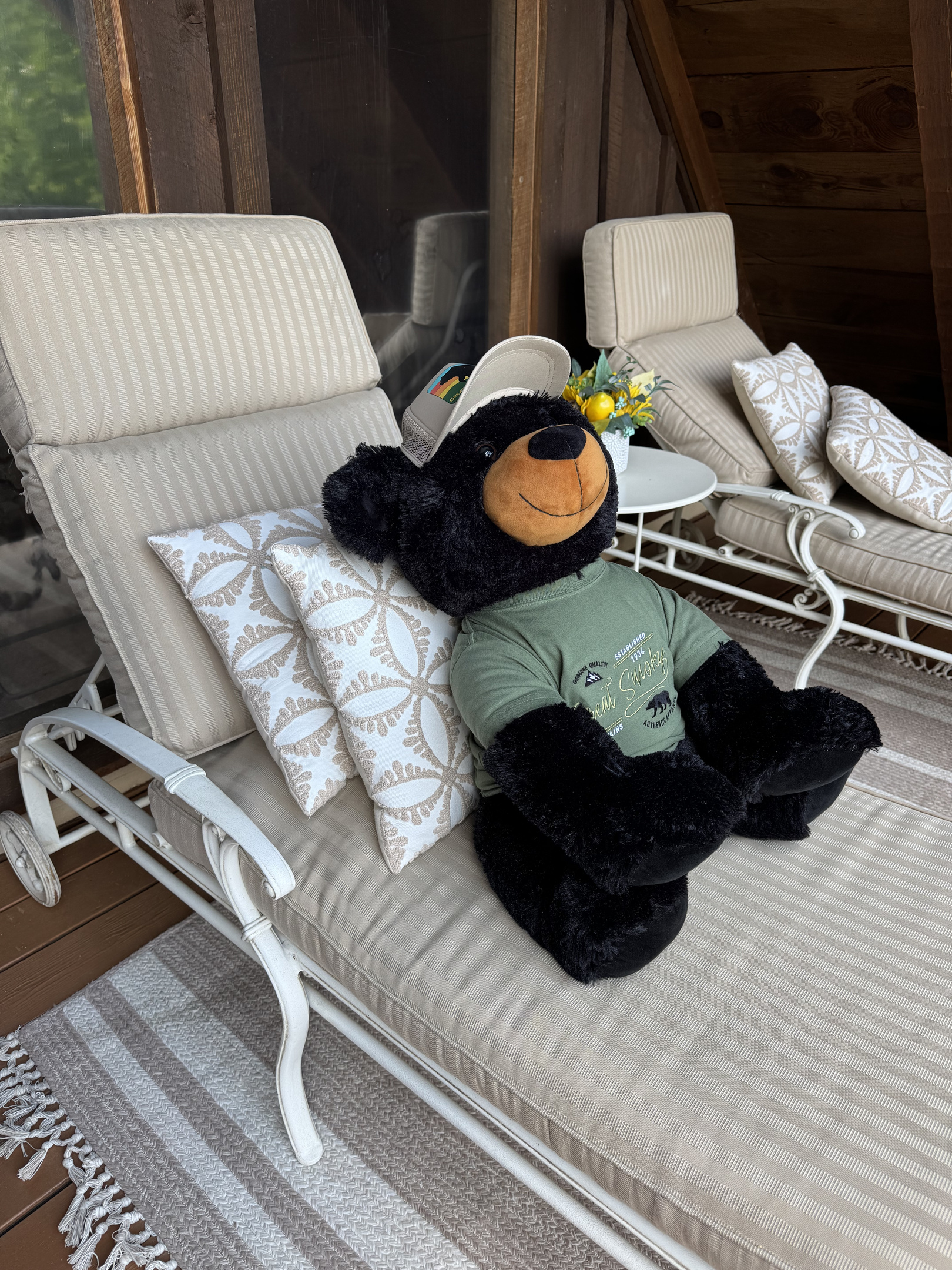 Your host Ridge Bear, soaking in the views.