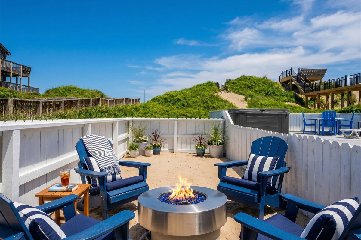 🔥 The Beacon Fire Pit - Beach bonfires, starry skies, and warm blankets — the perfect OBX night