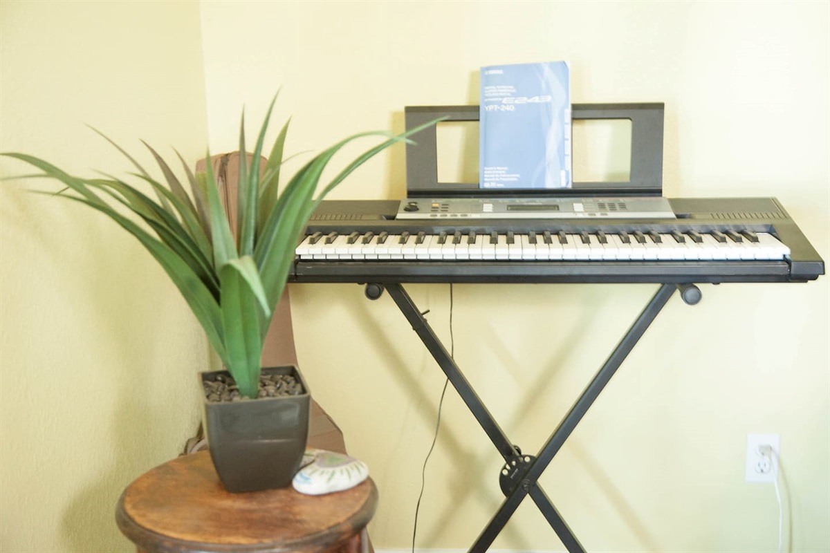 Keyboard and guitars