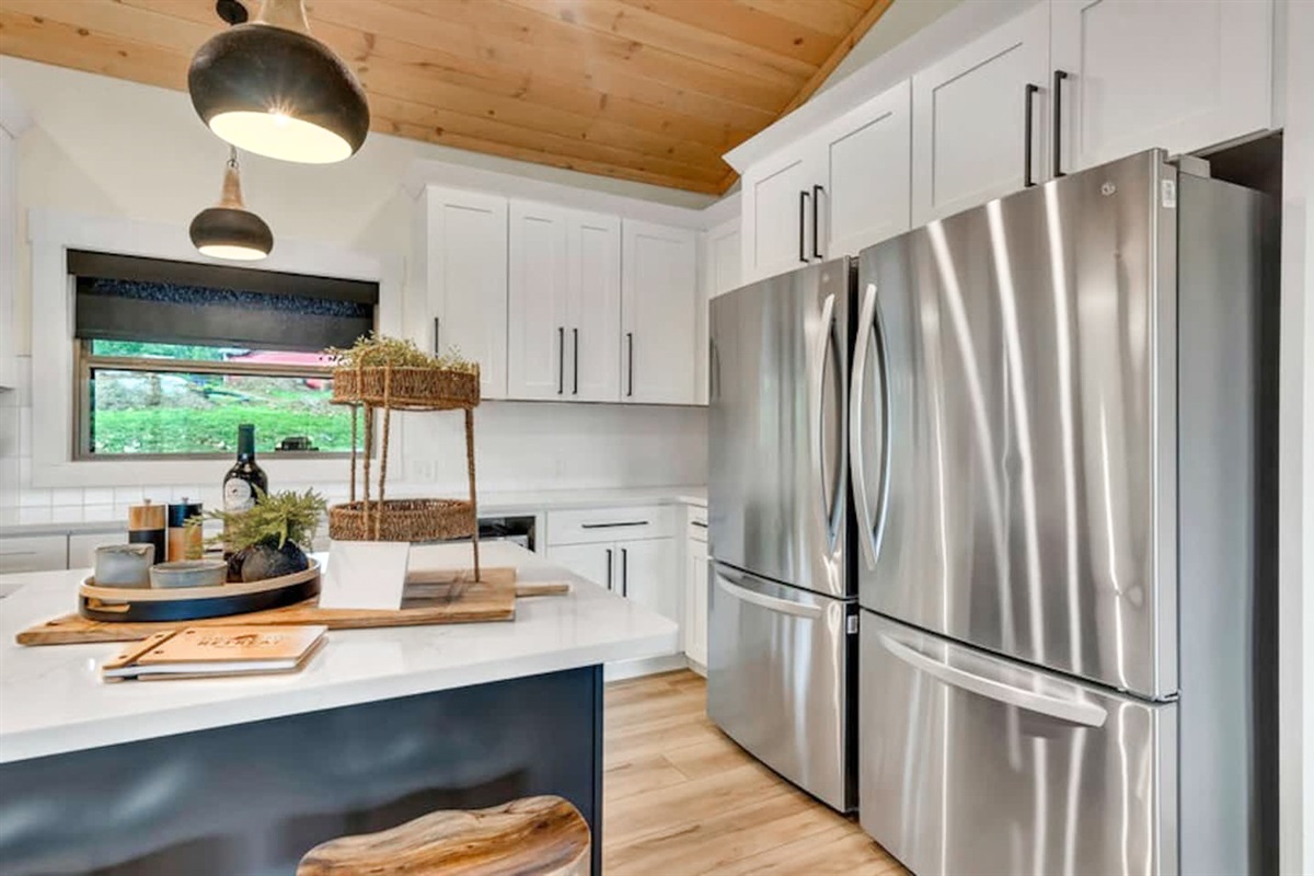 Two full sized fridges for all your groceries