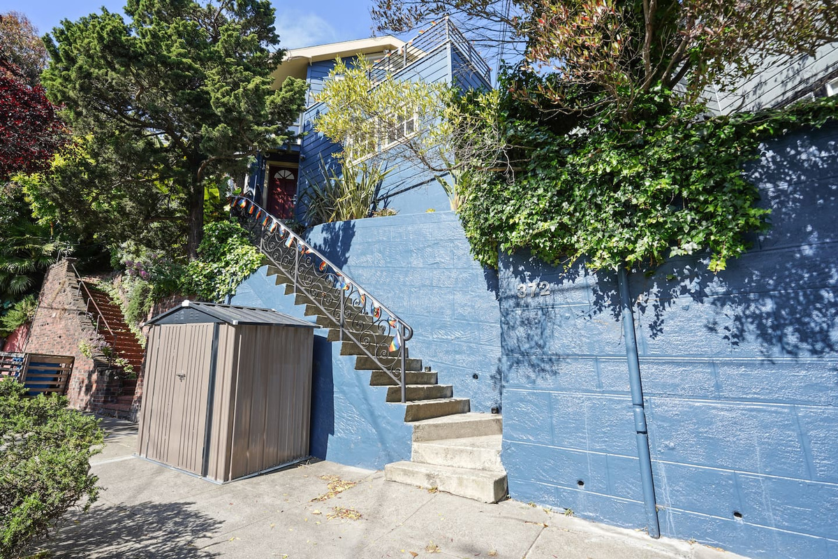 Stairs entering the apartment