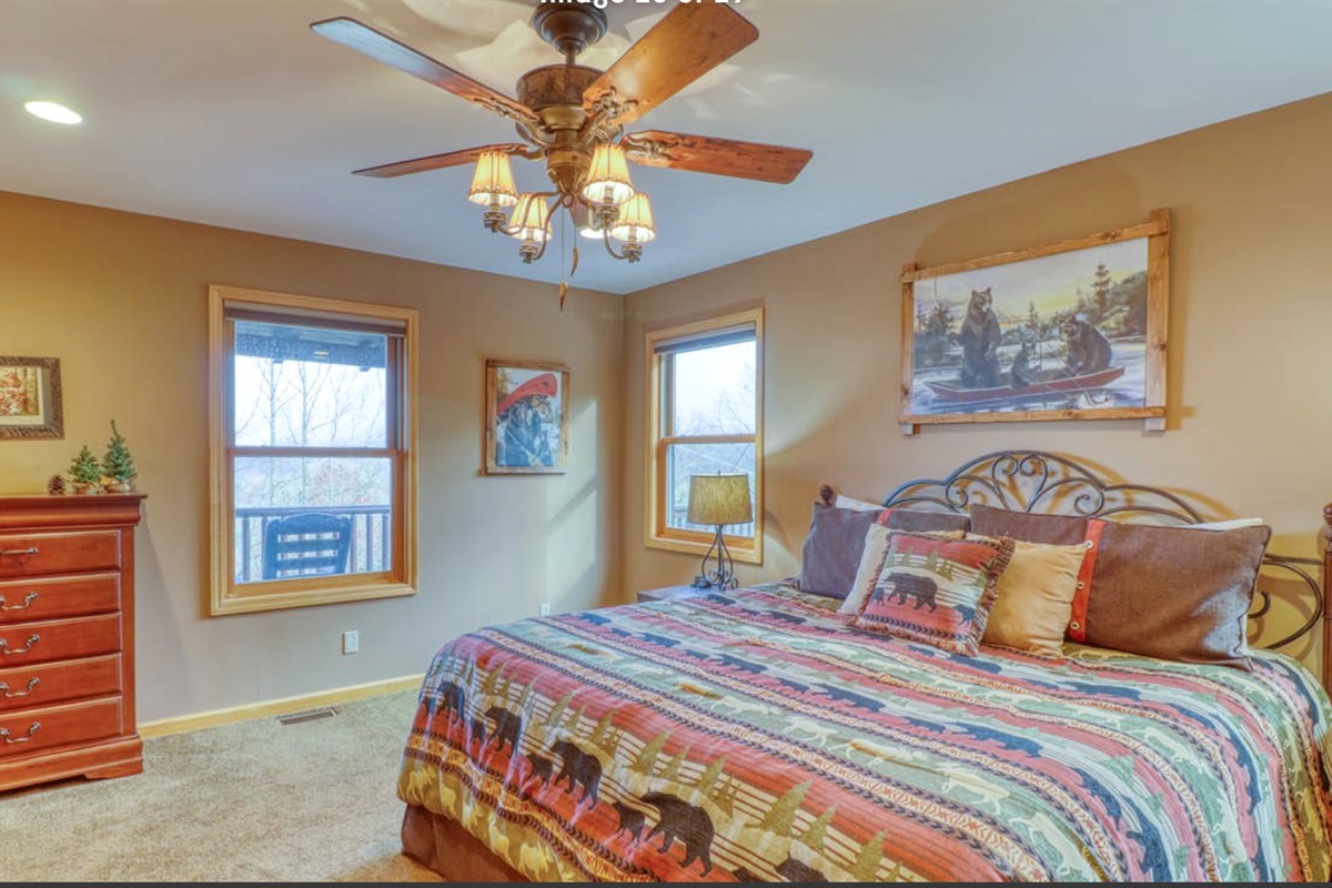 Master bedroom main floor