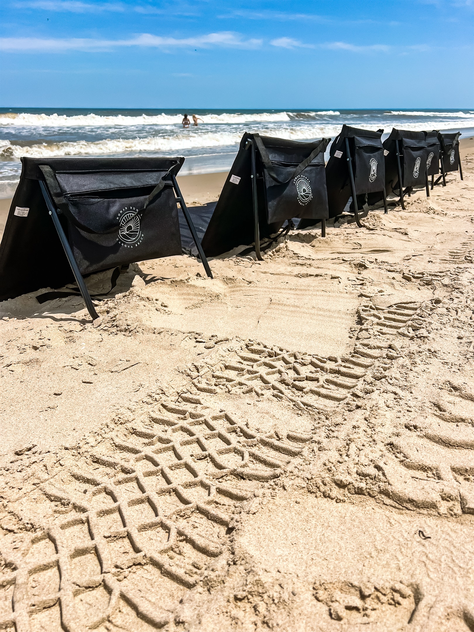 Beach chairs and loungers provided