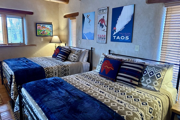 Queen Bedroom with 2 Queen Beds