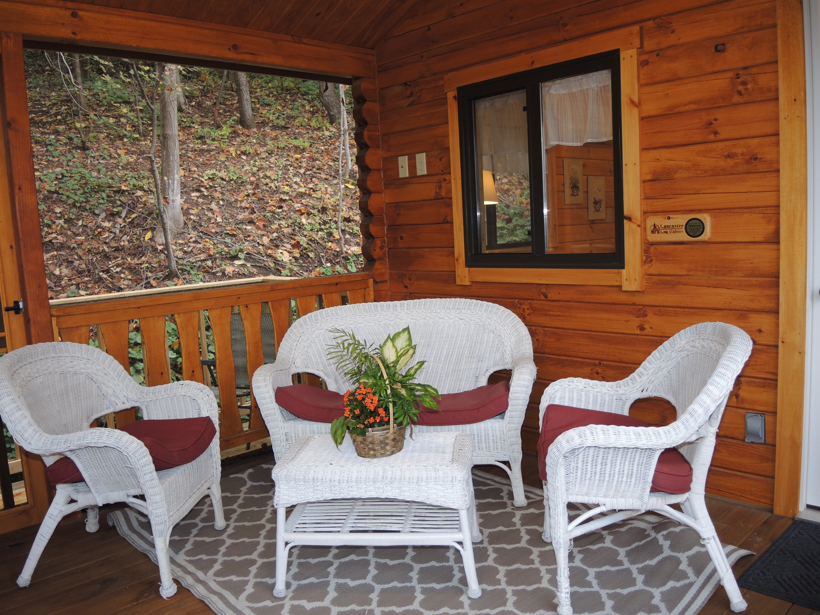 Screened in porch.