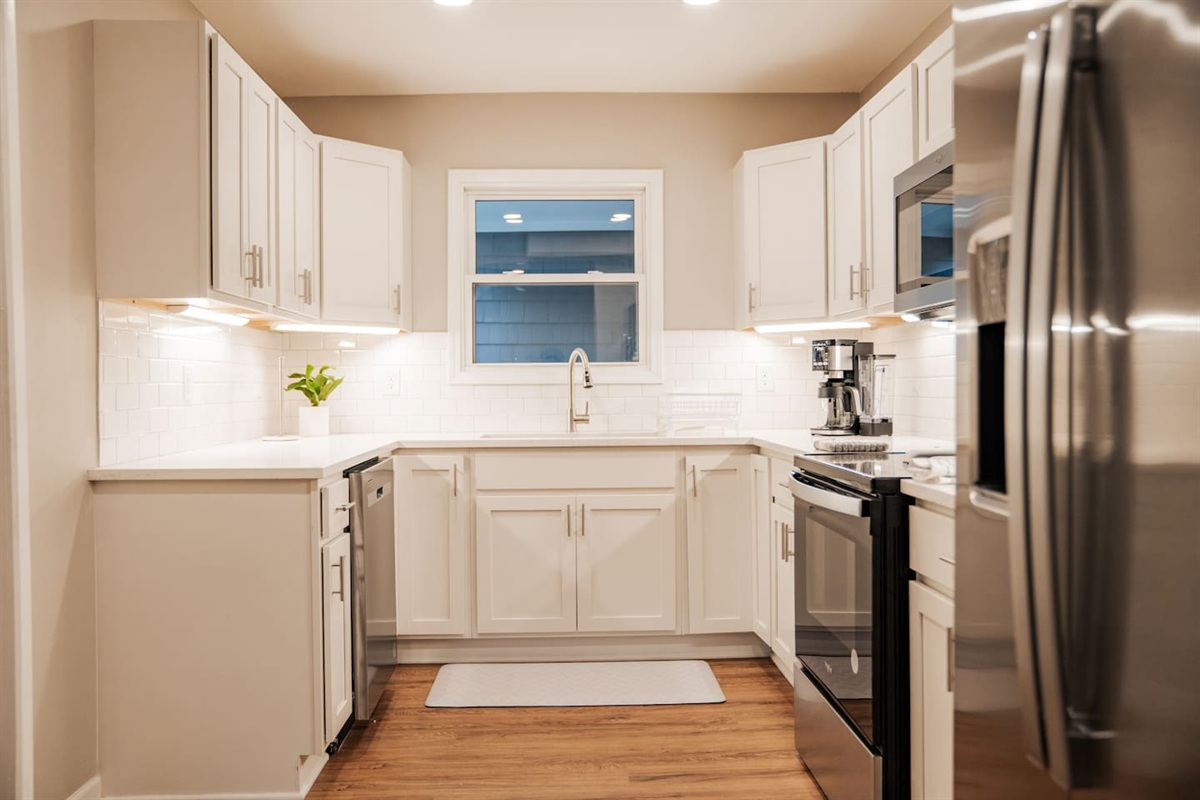 Fully stocked kitchen