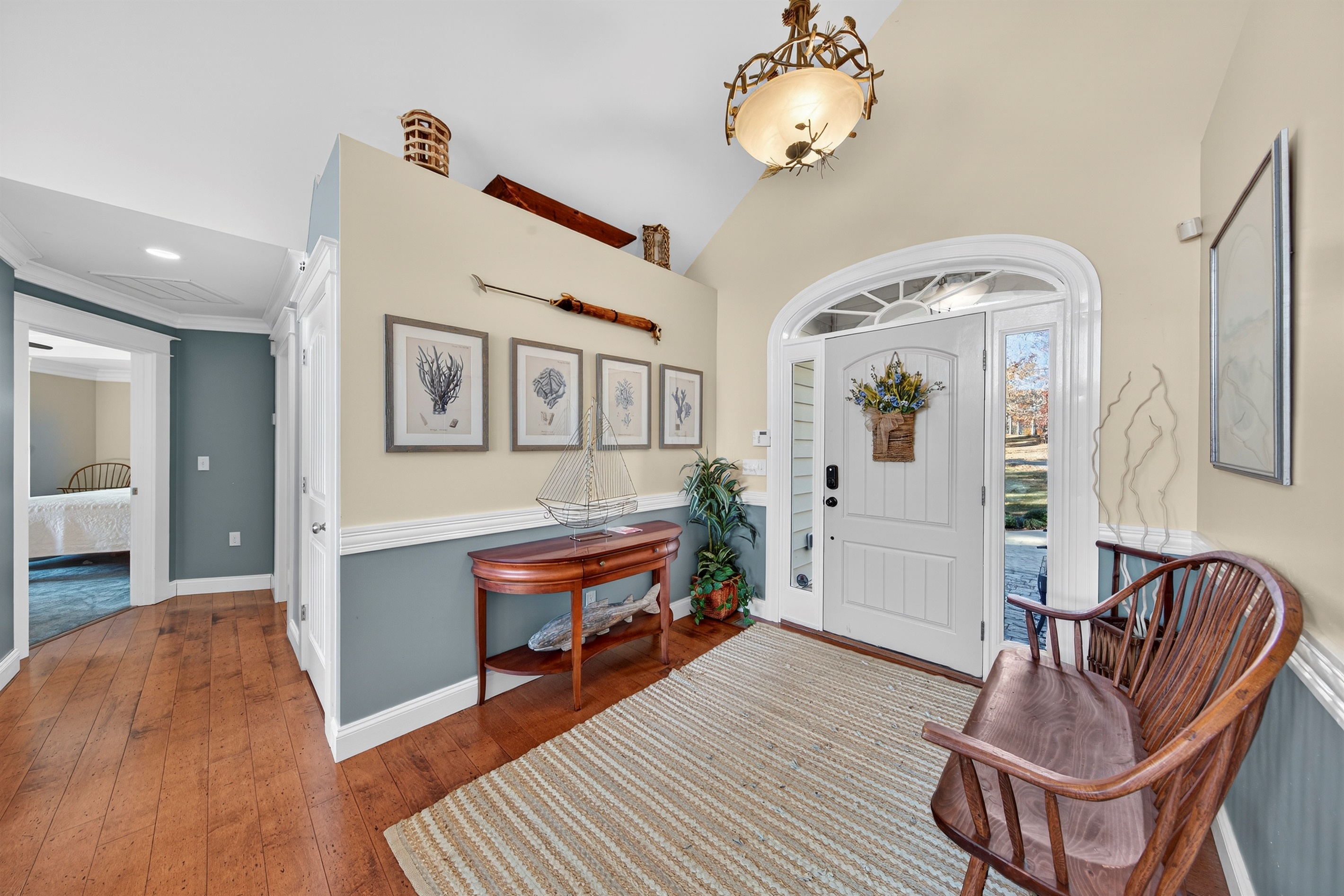 Step inside to bright spaces and immediate views of the water beyond.