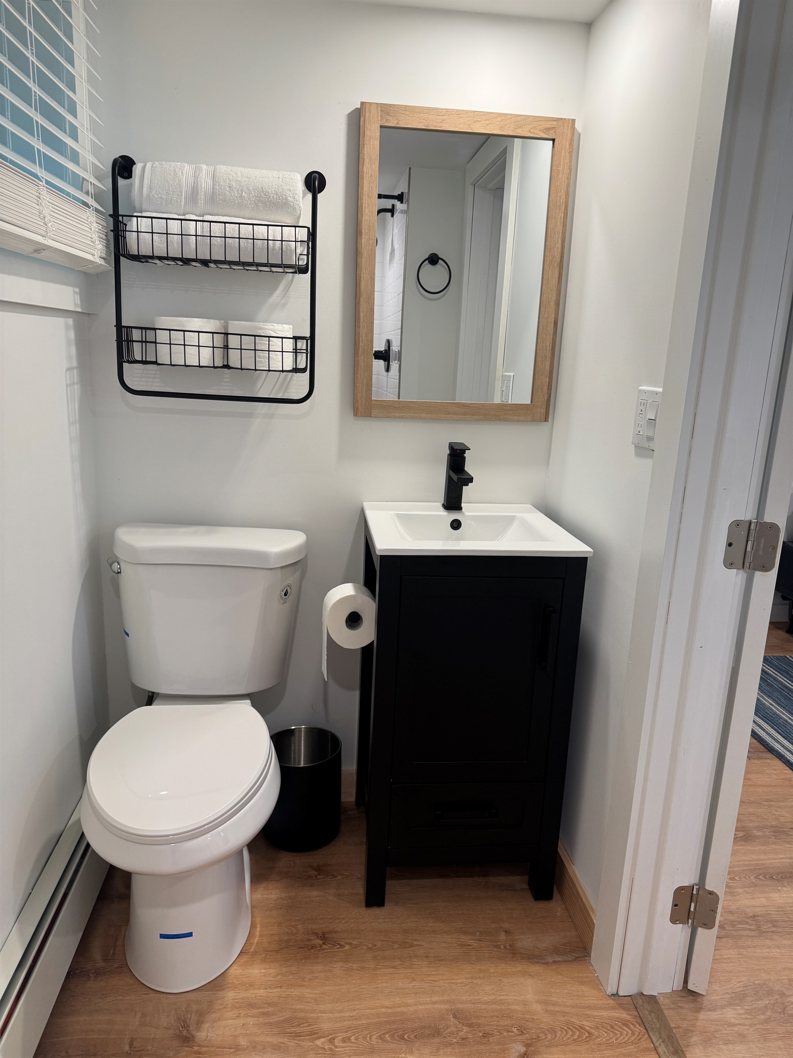 En-suite bath with shower