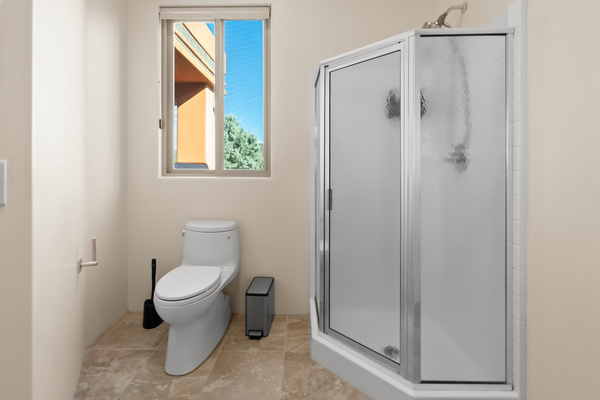 A cozy corner for a quick shower