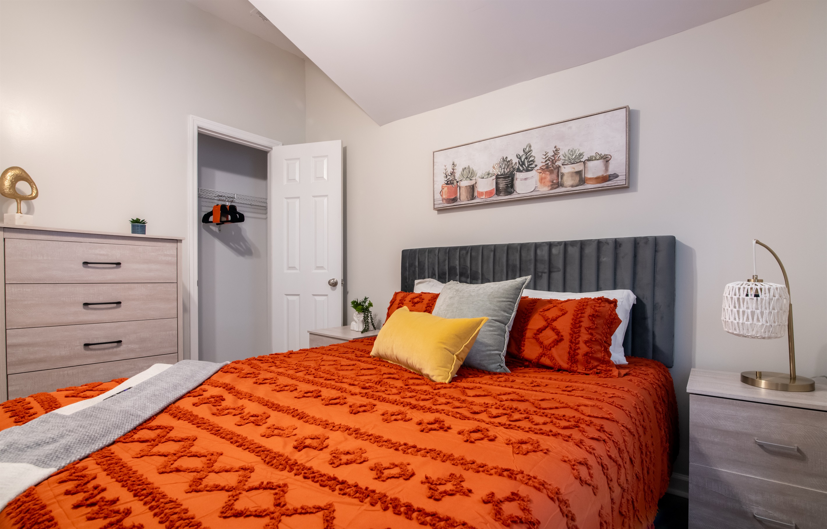 Soft tones and modern touches create an ideal space for relaxation.