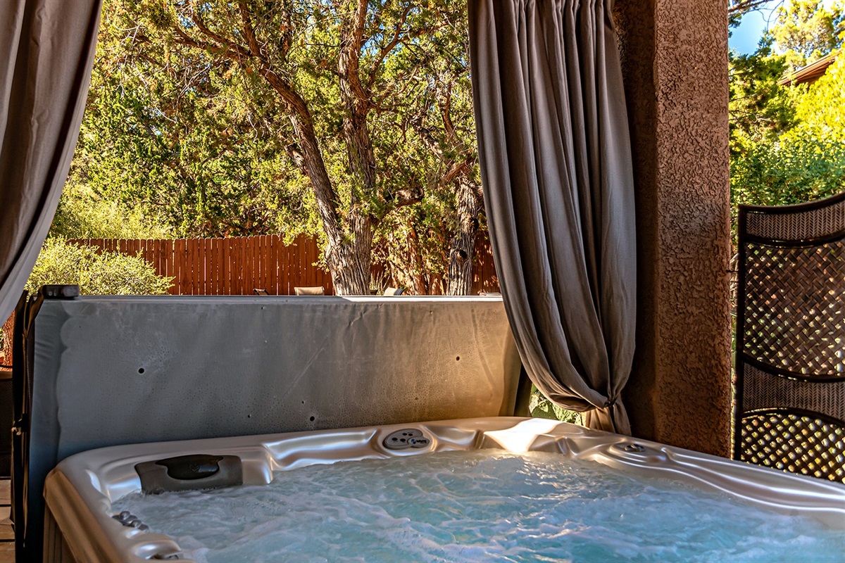 Back Yard and Hot Tub/Jacuzzi