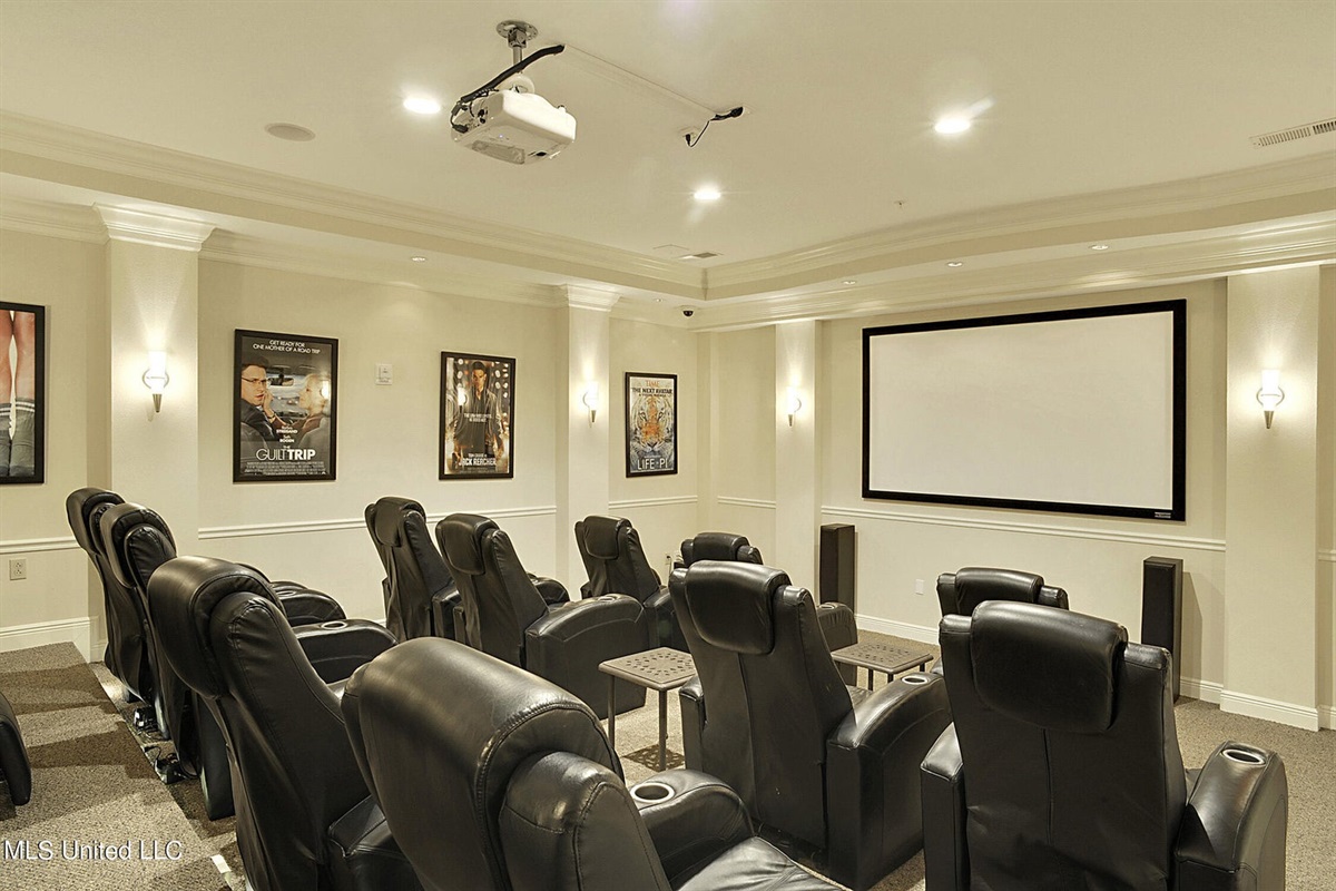 Movie room.