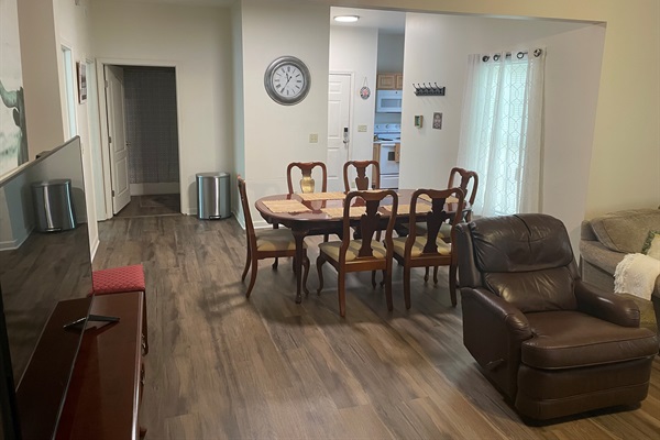 Smart TV + cozy seating – unwind after work or a day exploring