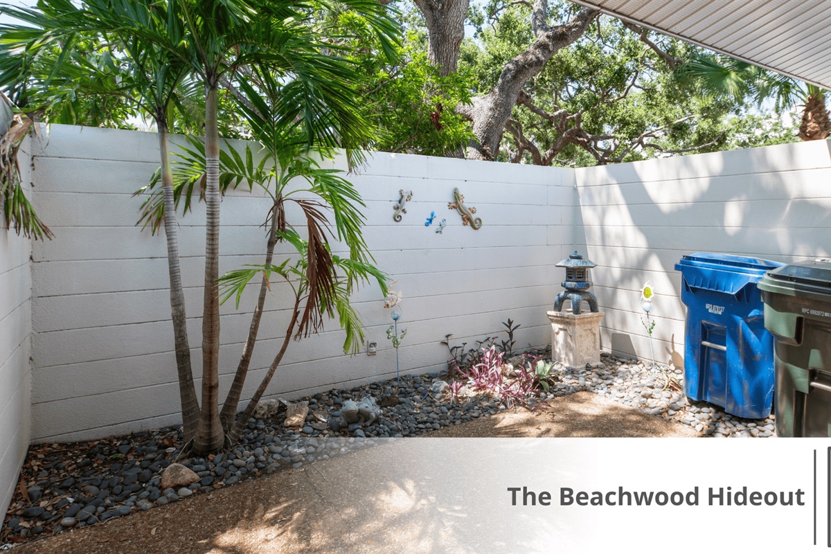 Gated Patio off Guest w/Laundry