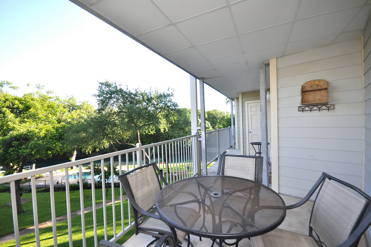 Double Balcony can be accessed from living area and primary bedroom.
