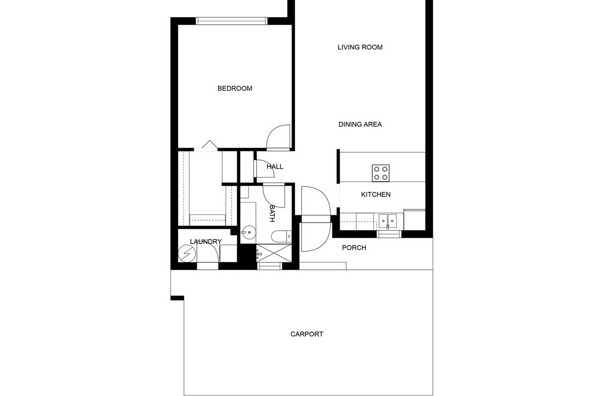 The floor plan has so much space in every room for your comfort and relaxation.