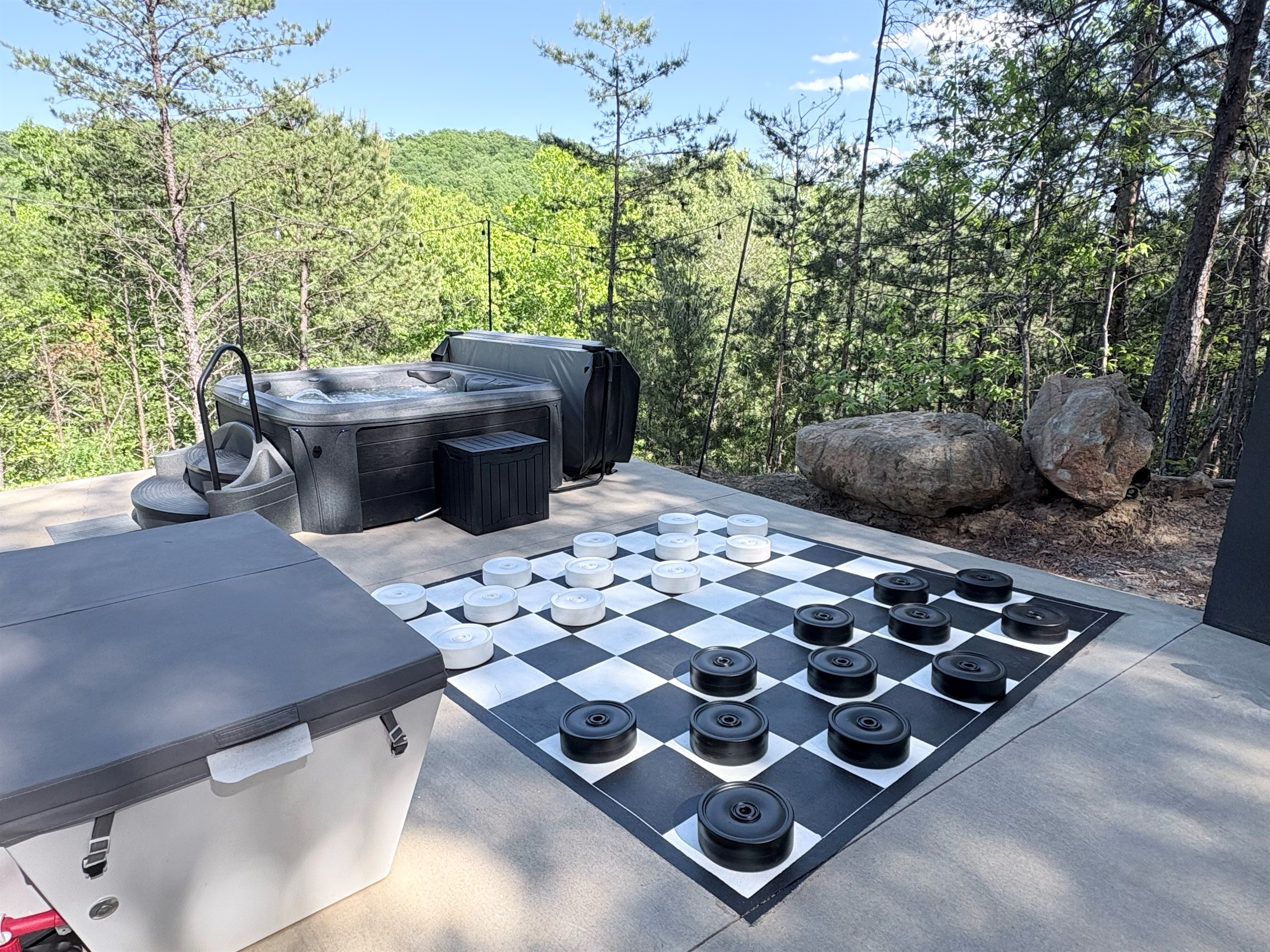 Oversized Checkers & Chess - House Amenity