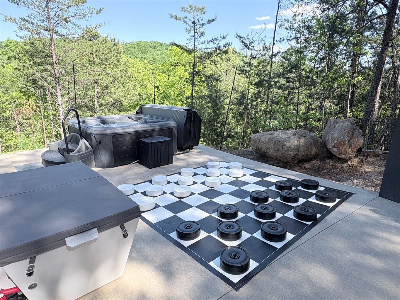 Oversized Checkers & Chess - House Amenity