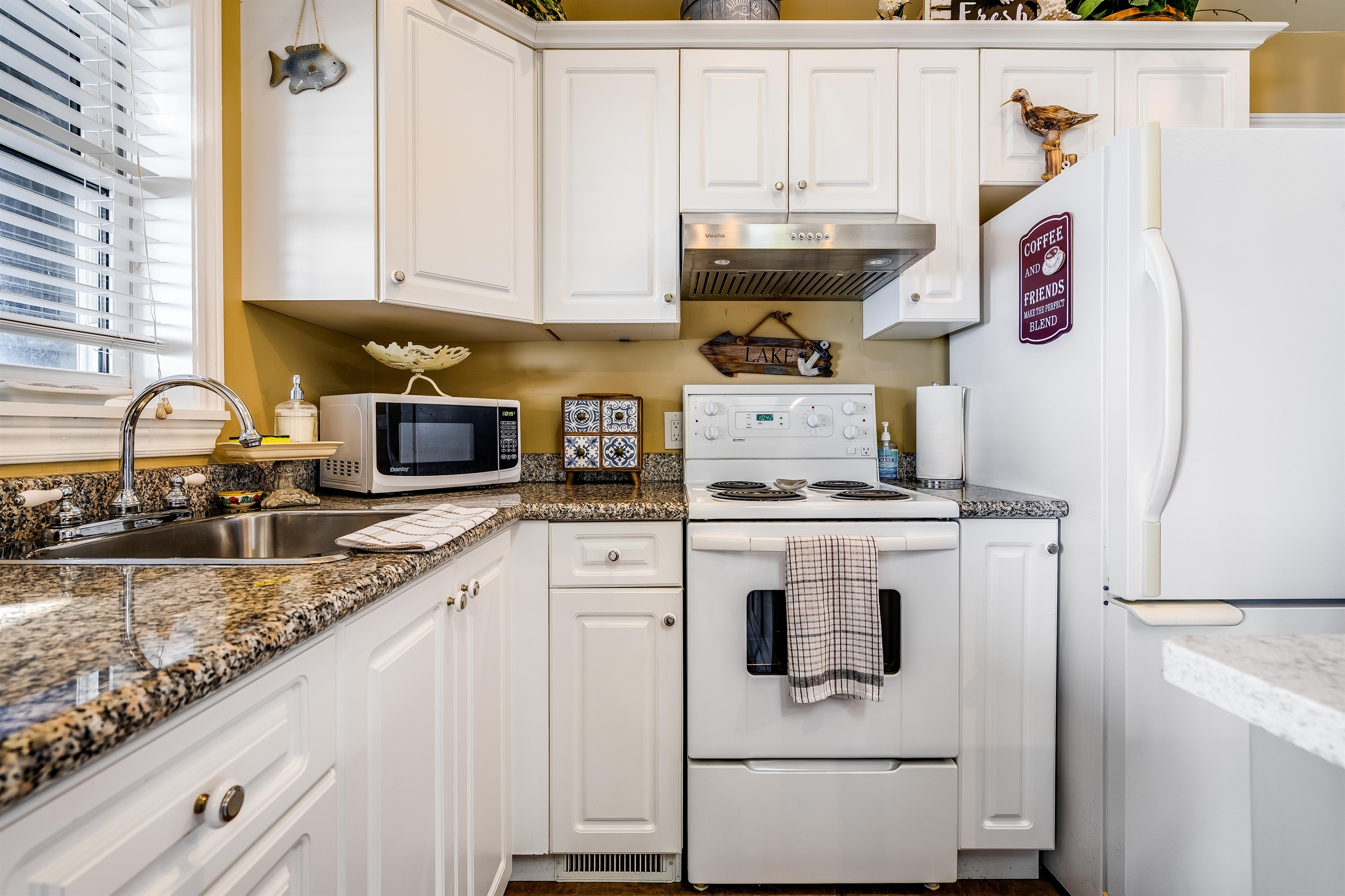 Kitchen with white accents