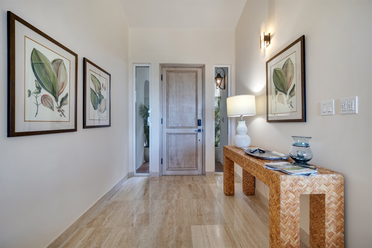Entrance of villa