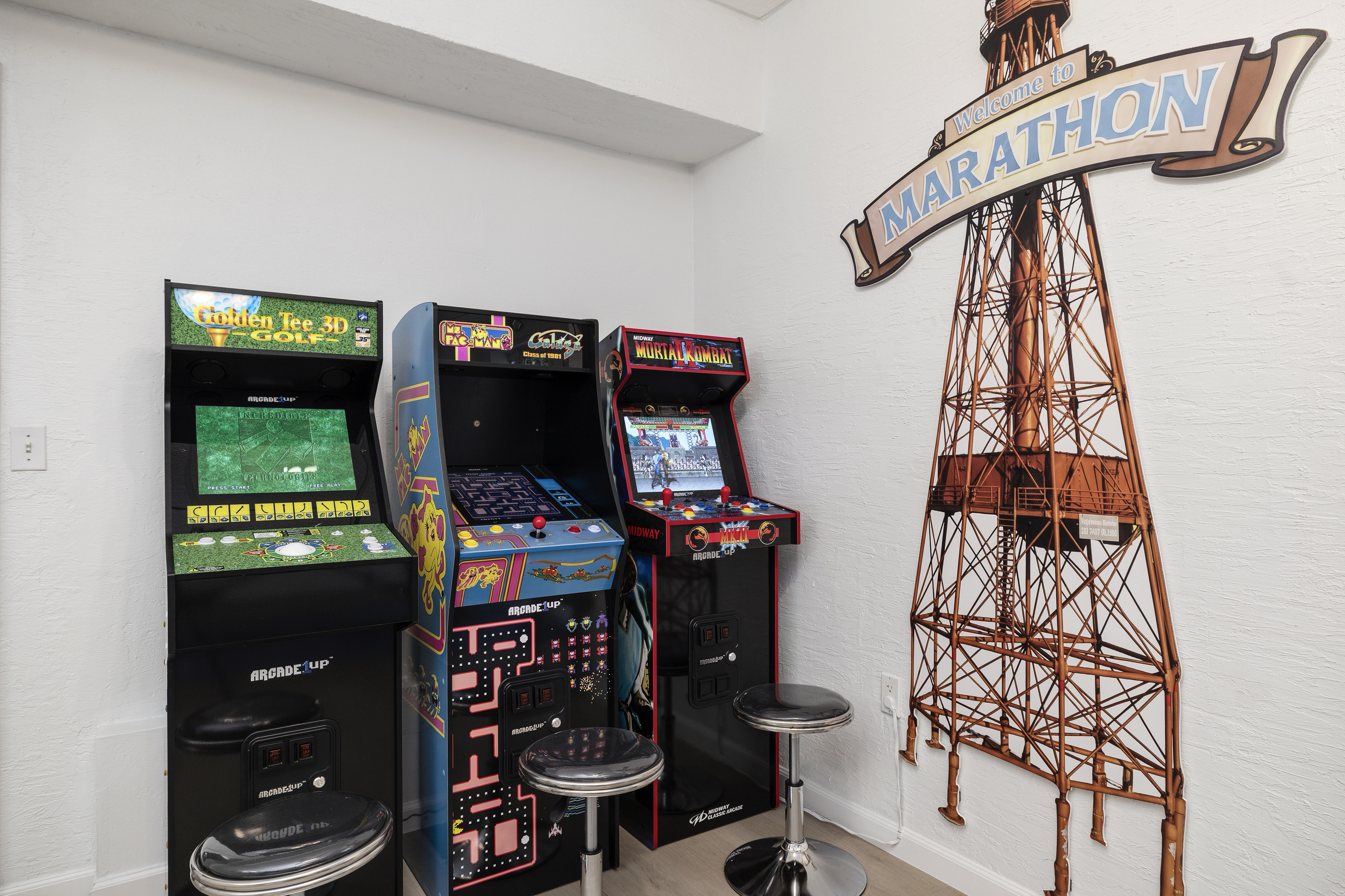 Is shuffleboard, poker, billards, and swimming pool doesn't scratch your itch, why not play an arcade game.