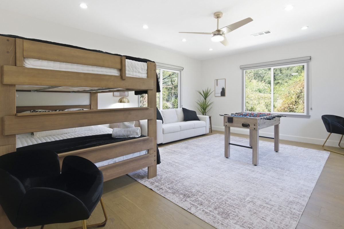 This inviting bedroom has everything you need to relax in style.