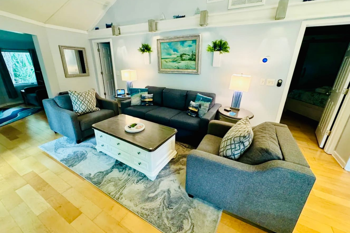 Living room with two sofas