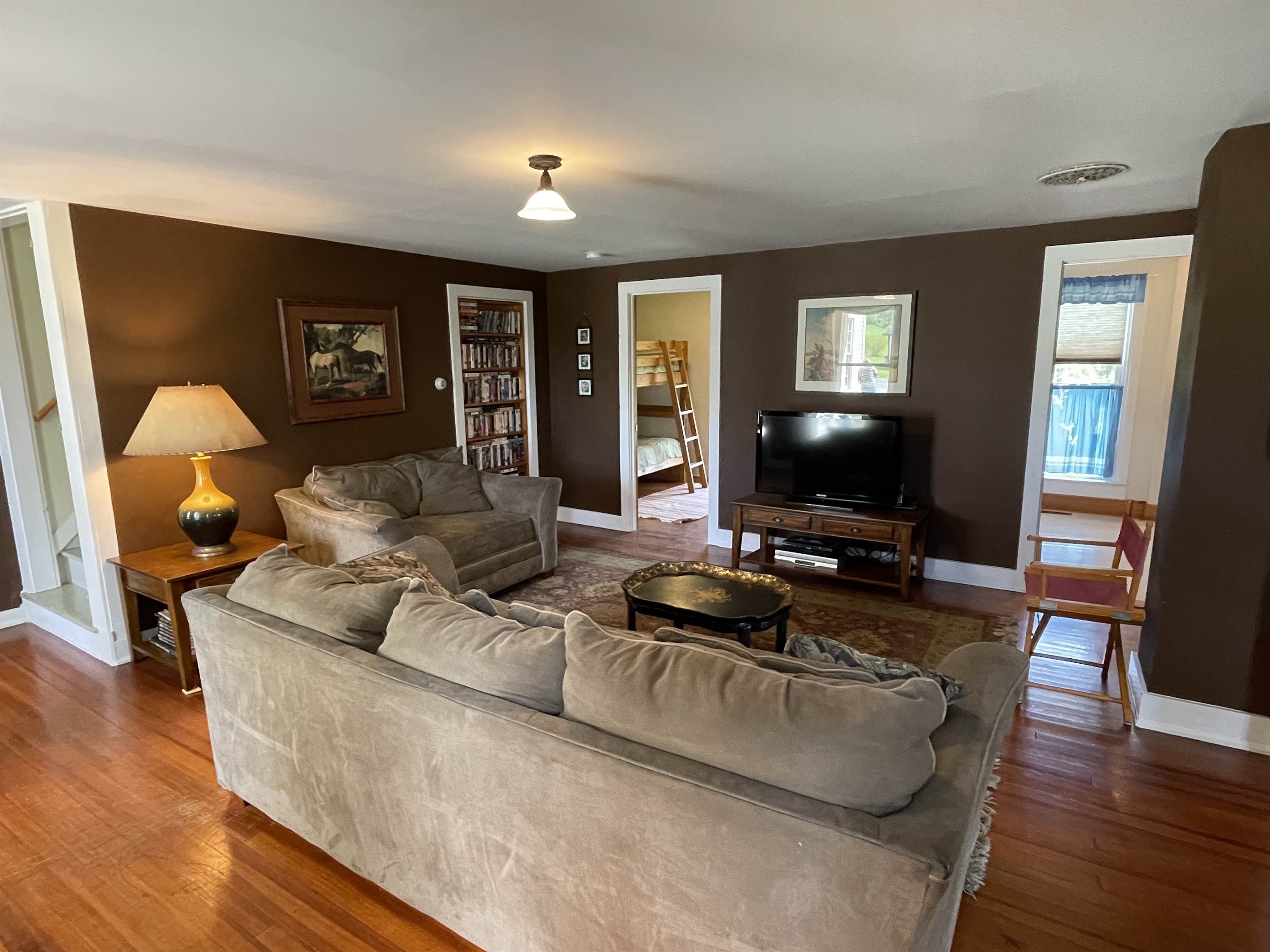 Main living room, bunkbed rooms beyond