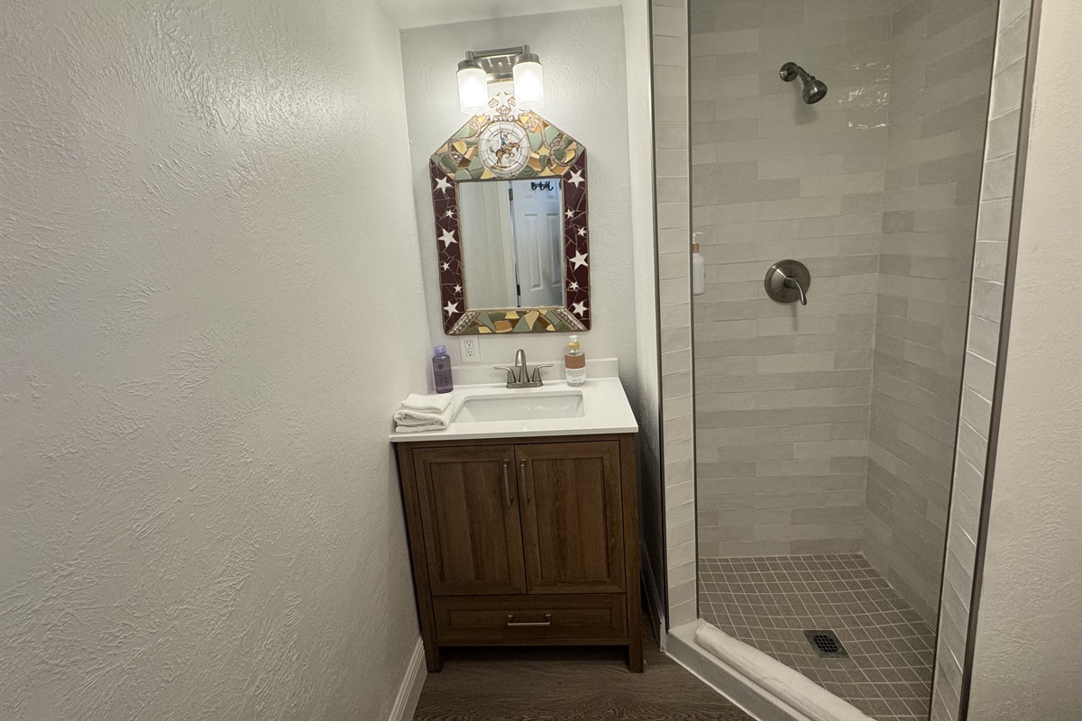 Primary Restroom- keep in mind this is a small shower