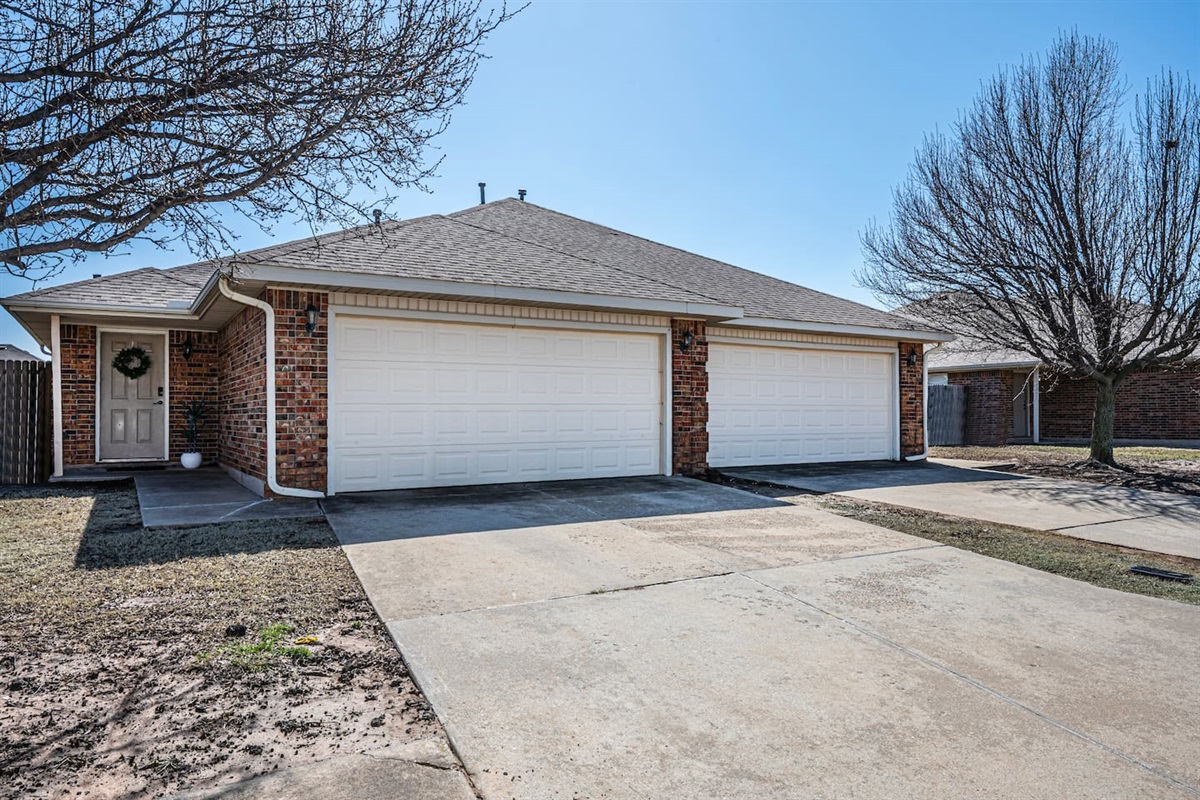 Timeless brick exterior offers style and class.