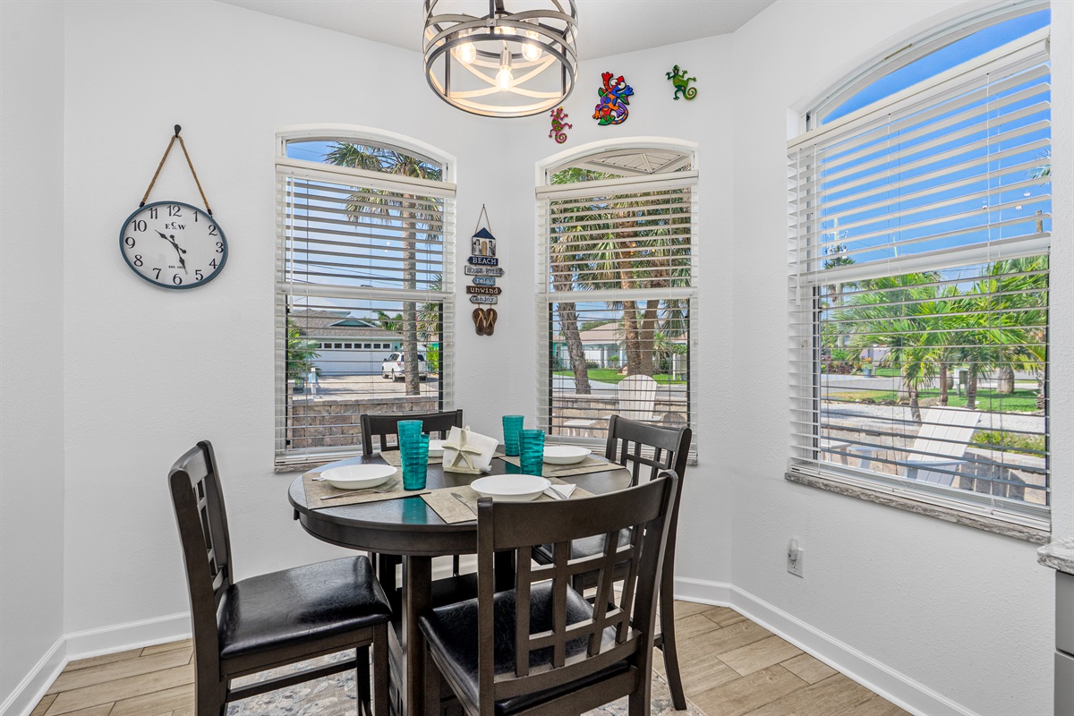 Dining Nook with plenty of natural light!