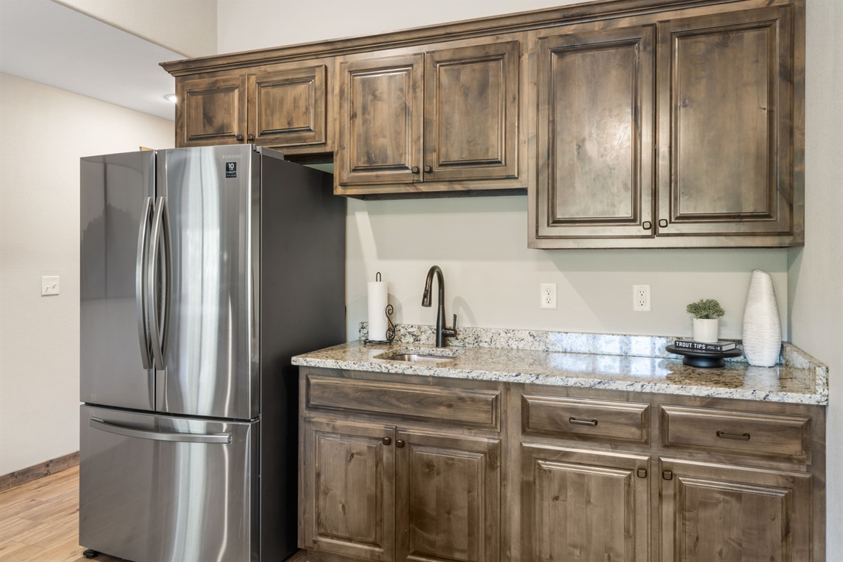 Lower level kitchenette