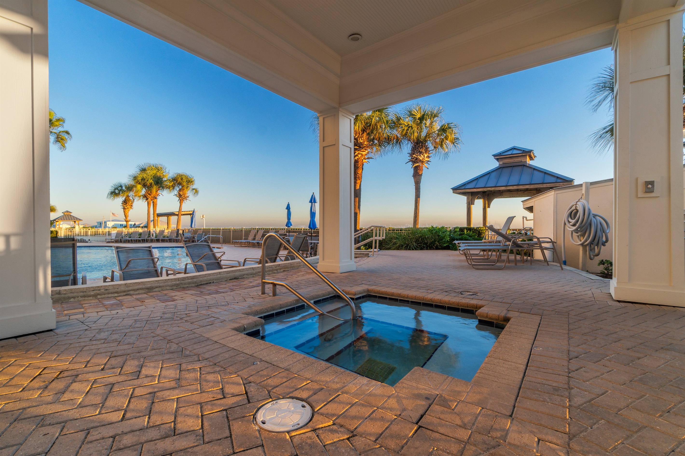 hottub at the Bristol pool area