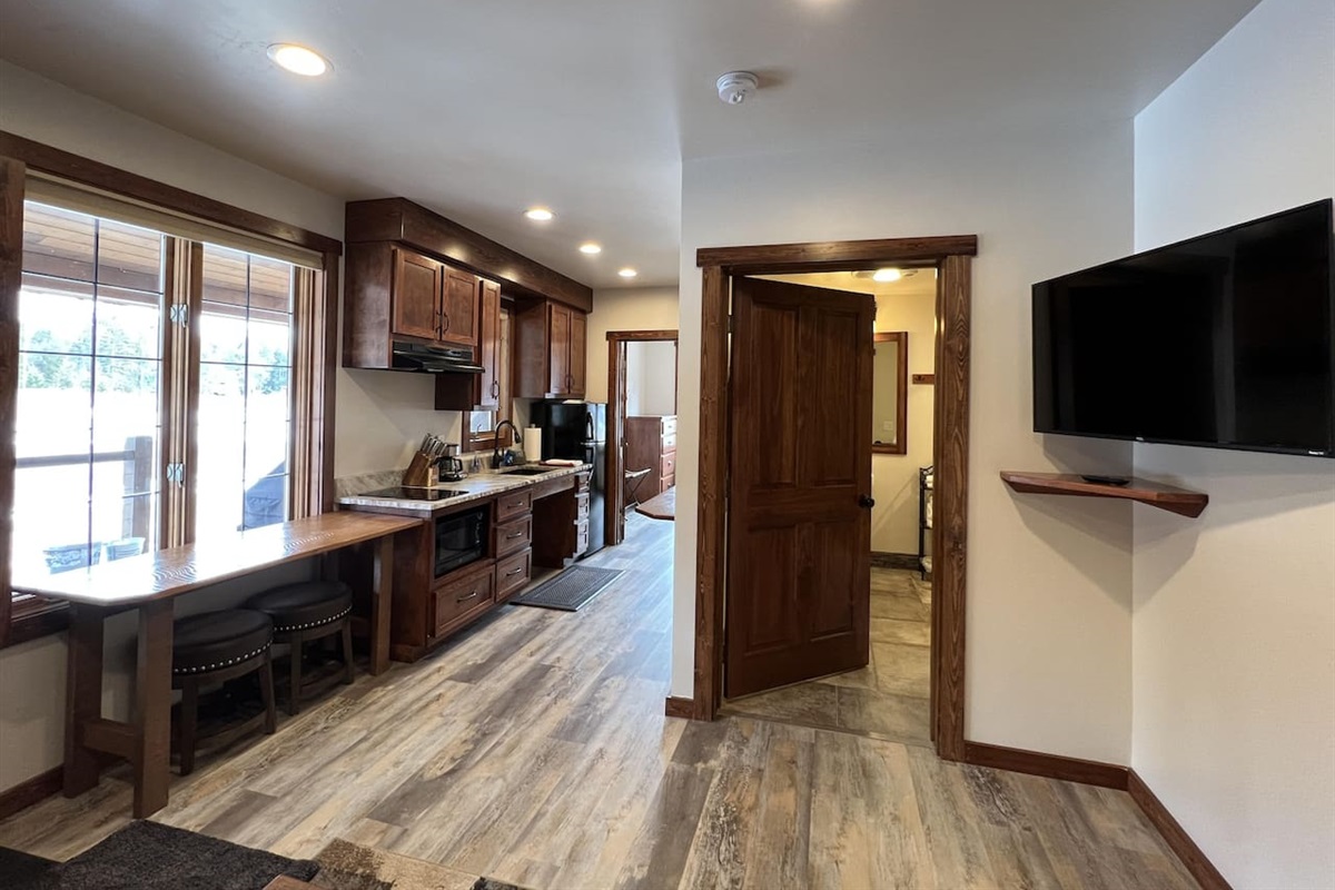 Kitchen, eating area