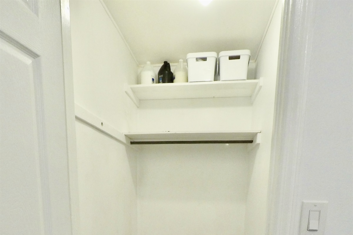 Huge walk in closet big enough to store all of your luggage!