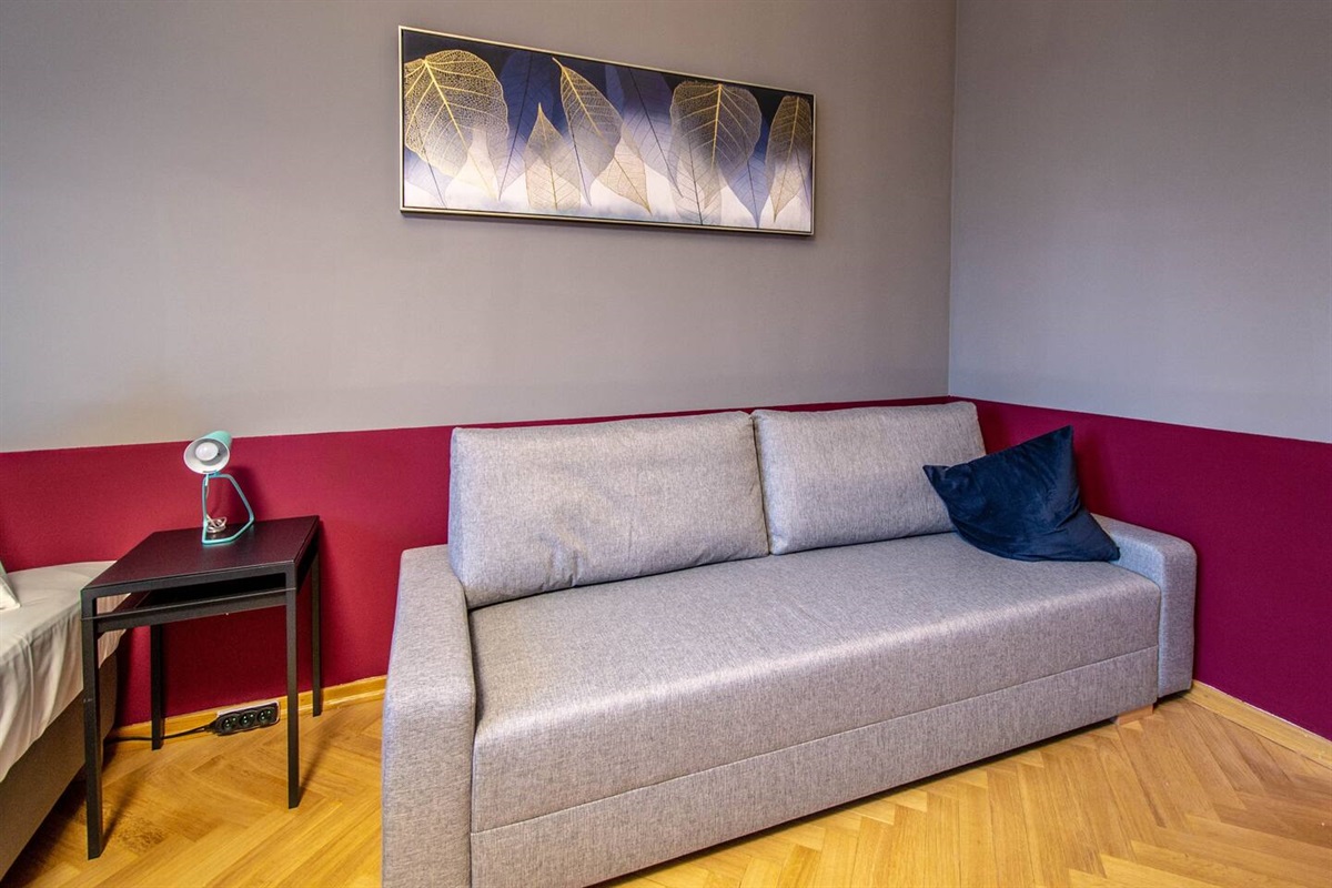 Convertible sofa, if you need additional place to sleep